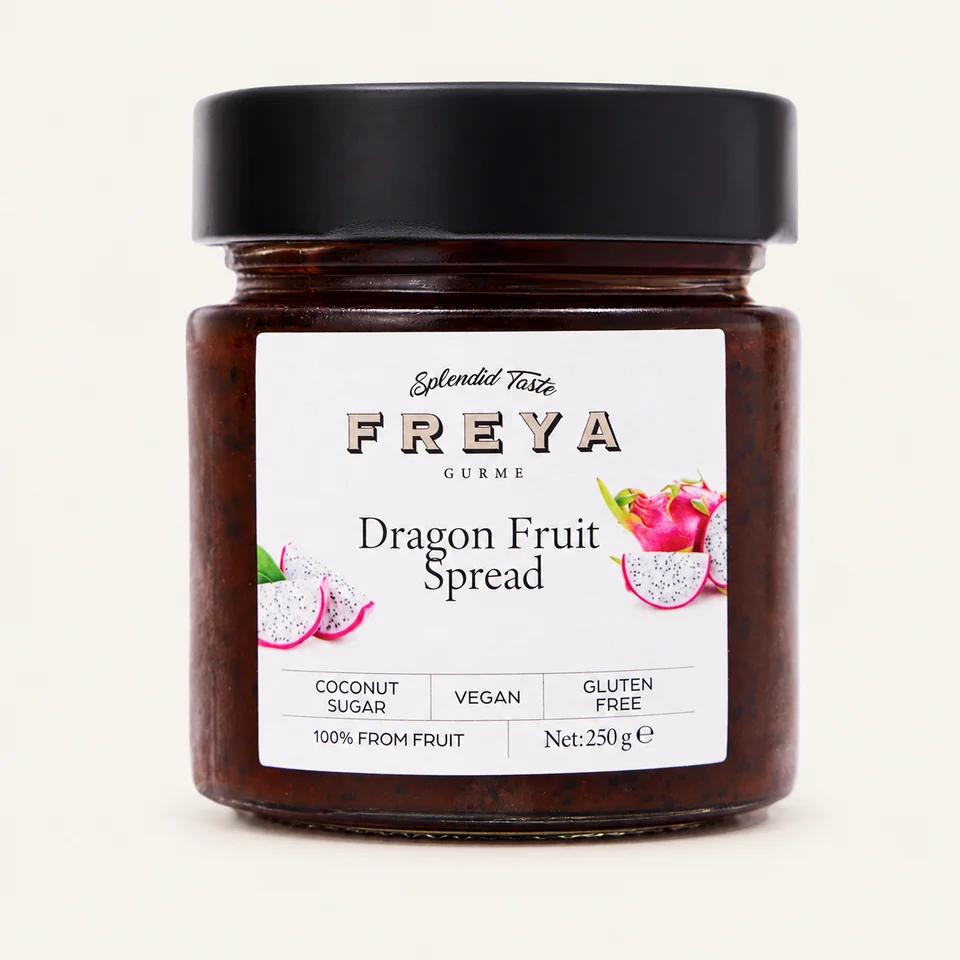 Freya Dragon Fruit Spread — English label